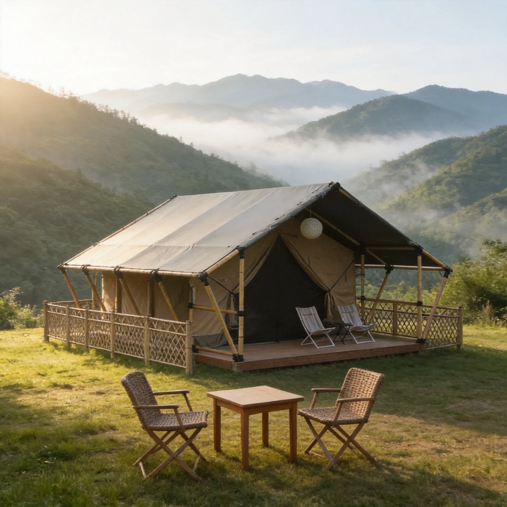 Hotel Tent Double Windproof Outdoor Campground B & B Resort Wild Luxury Accommodation Tent