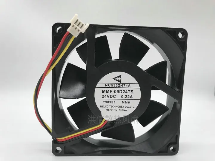 NC5332H74A MMF-09D24TS DC 24V 0.22A 90x90x25mm 3-Wire Server Cooling Fan