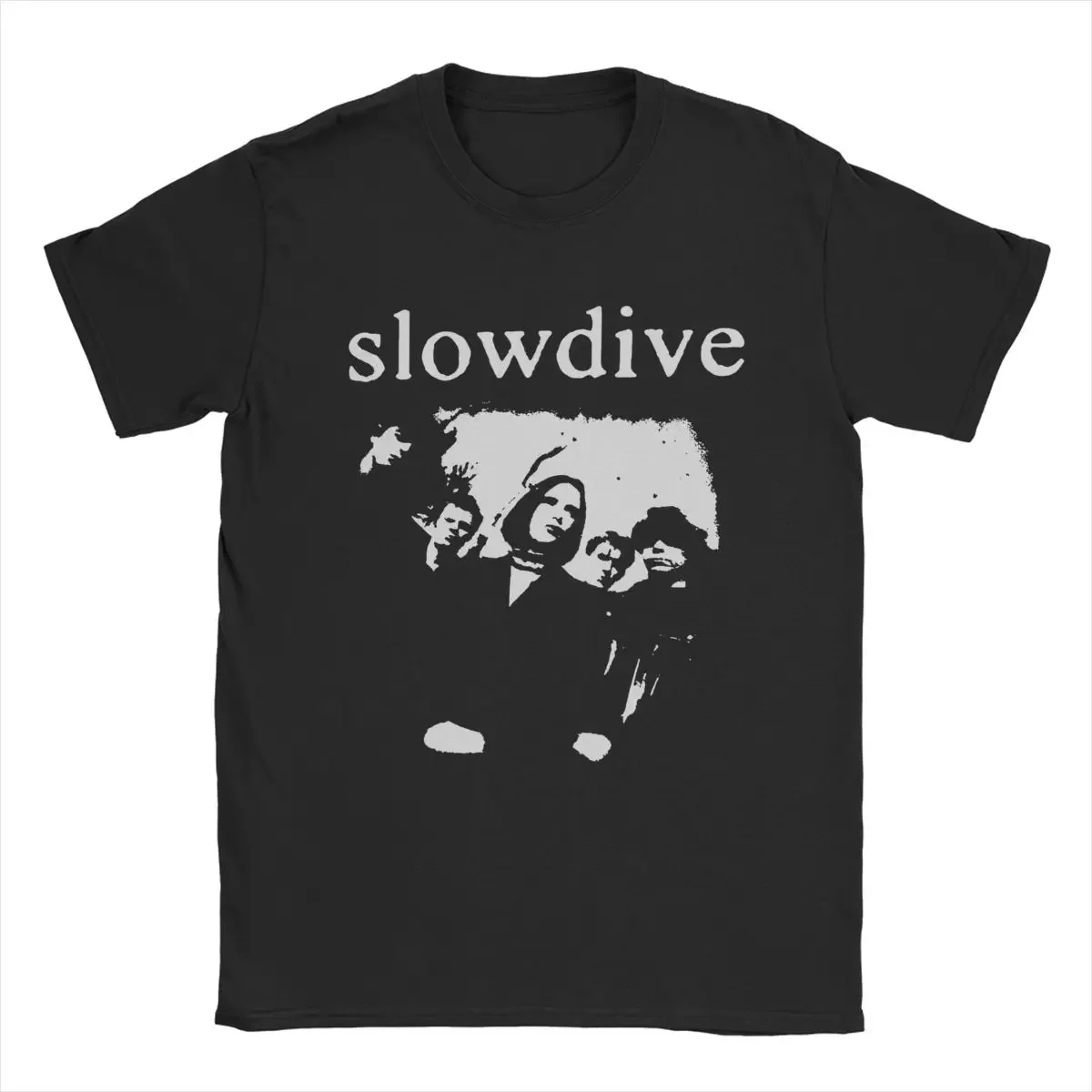 Men's T-Shirt Slowdive Funny 100% Cotton Tees Short Sleeve T Shirts Crew Neck Clothes Gift Idea