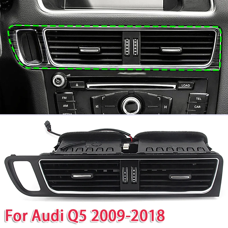 

Black Car Front Central Air Conditioning Outlet Panel for Audi Q5 2009-2018