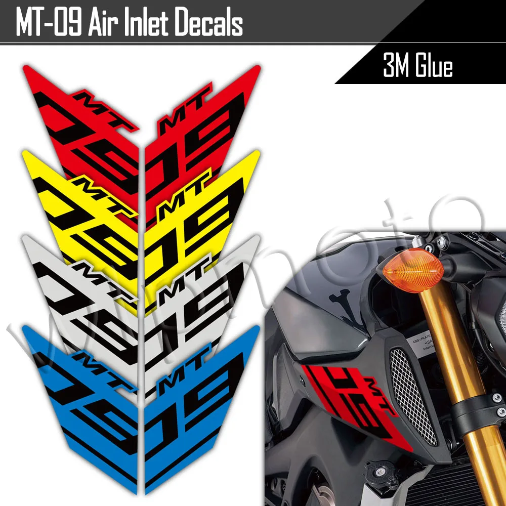 Reflective Motorcycle Stickers Air Inlet Decals Logo Accessories For MT09 Mt09 Sp Mt 09 Mt-09 2020 2021 2019 2016