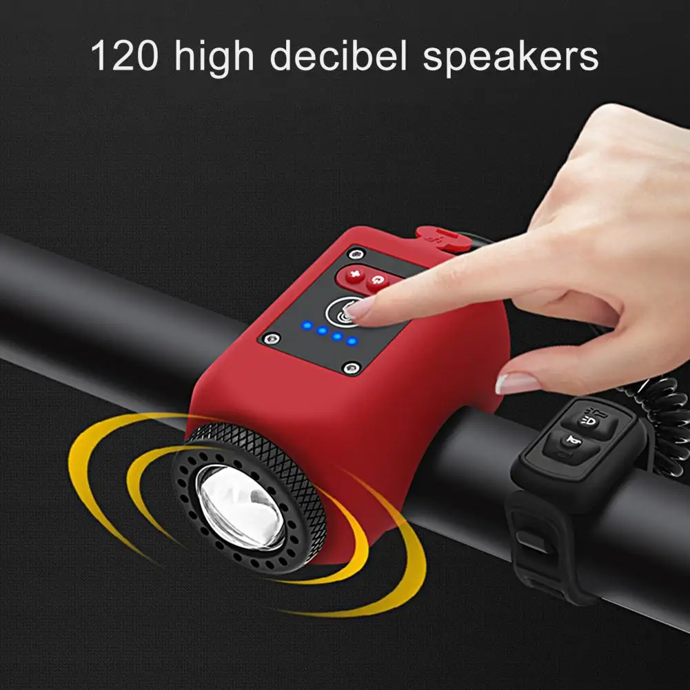 

Bicycle Light Practical Waterproof Lightweight 4 Modes Bike Headlight Horn Cycling Supplies