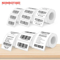 Niimbot-rollo de papel adhesivo B21 para impresora térmica, adhesivo impermeable, 50x80mm, 50x30mm