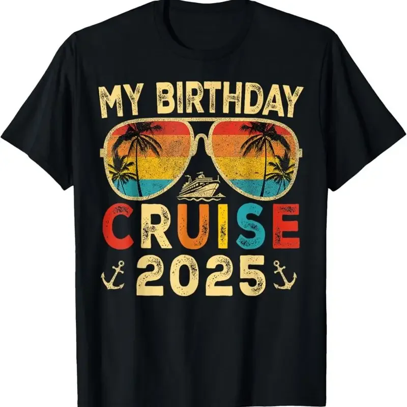My Birthday Cruise 2025 Party Vacation T Shirt