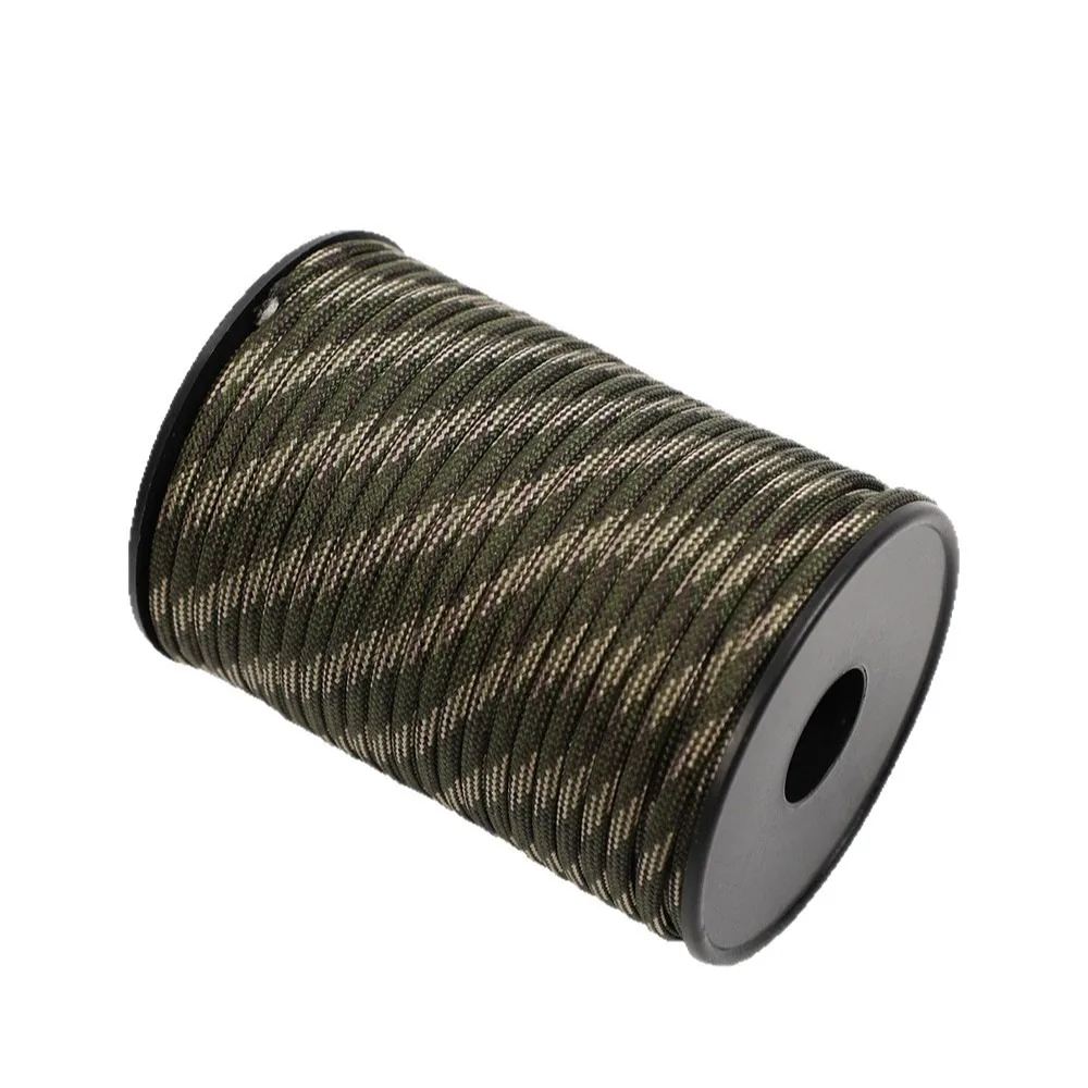 Durchmesser 4mm, Länge 30m, aufrollbares neunadriges Paracord-Seil in verschiedenen Farben, geeignet zur Zeltverstärkung, Windseilbefestigung. – Detail 11