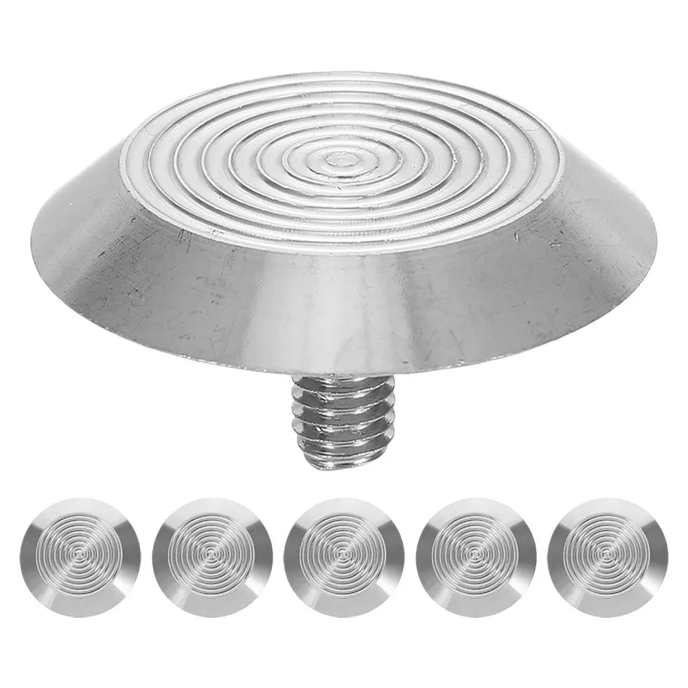 6 قطعة دليل الرصيف العمياء الأظافر الفولاذ المقاوم للصدأ دائم السلامة اللمس رصف ترصيع لتوجيه مسار المطار المترو