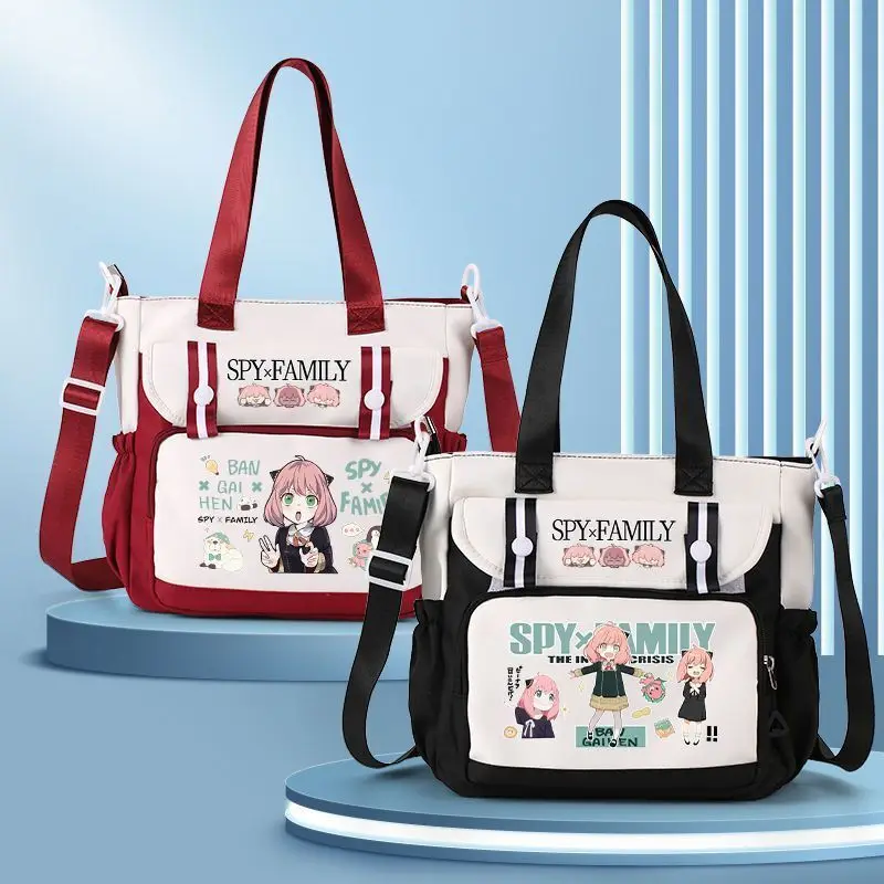 Spy X Family Anya Anime Merchandise Crossbody For Middle And Primary School Students Tutoring Tote Unisex Shoulder Bag Anime