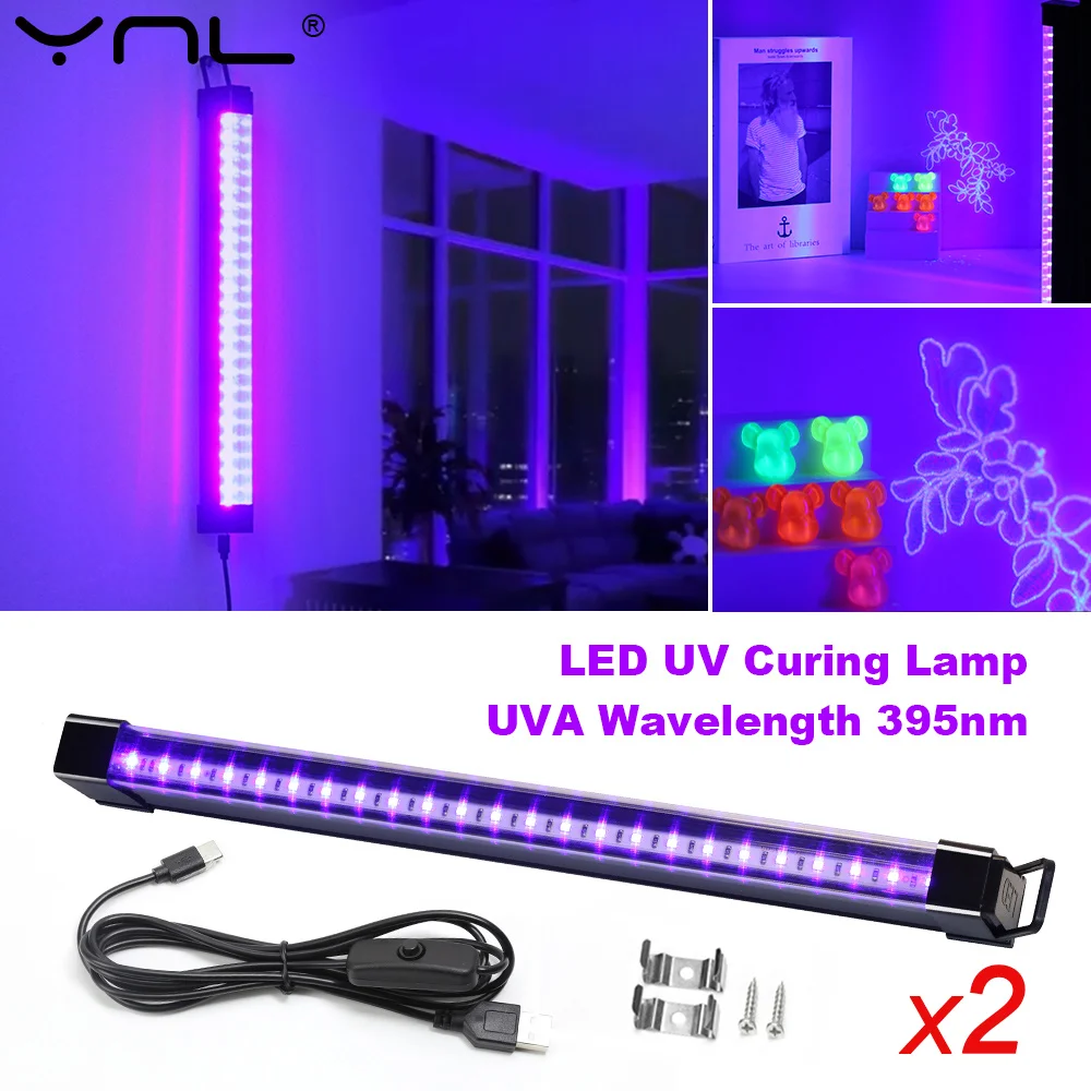 2 قطعة/الوحدة 5 واط USB الأشعة فوق البنفسجية ضوء Blacklight T5 T8 UV Blacklight بار ل الفلورسنت حفلة ديسكو ضوء المرحلة UV قطاع أضواء لخزانة #1