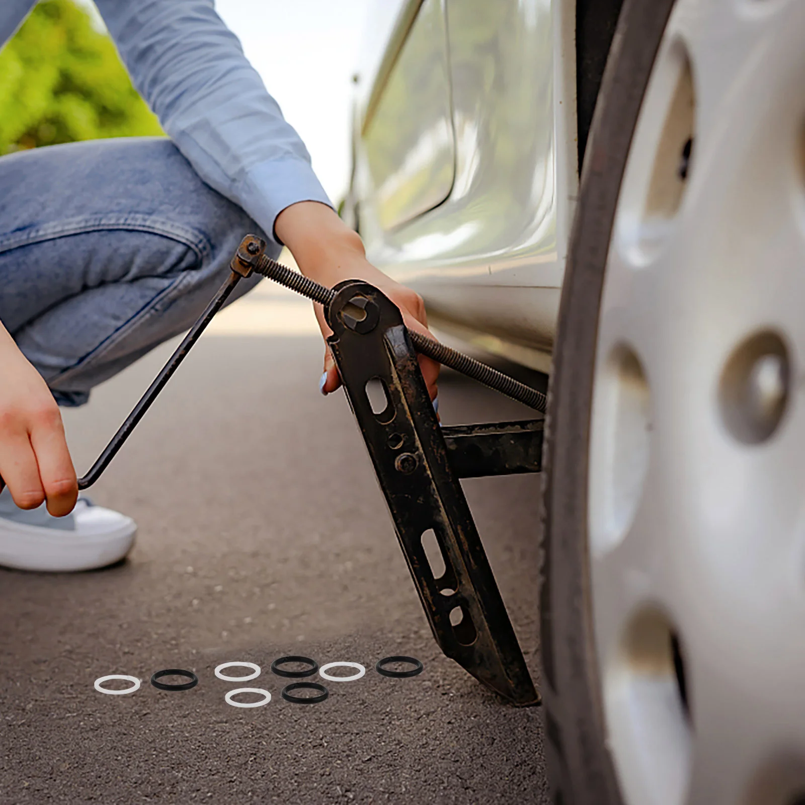 20 قطعة أختام الزيت جاك الهيدروليكية عالية الأداء استبدال الأختام لرافعات الأرضية طقم تصليح مقاومة للاهتراء طوقا النفط الختم