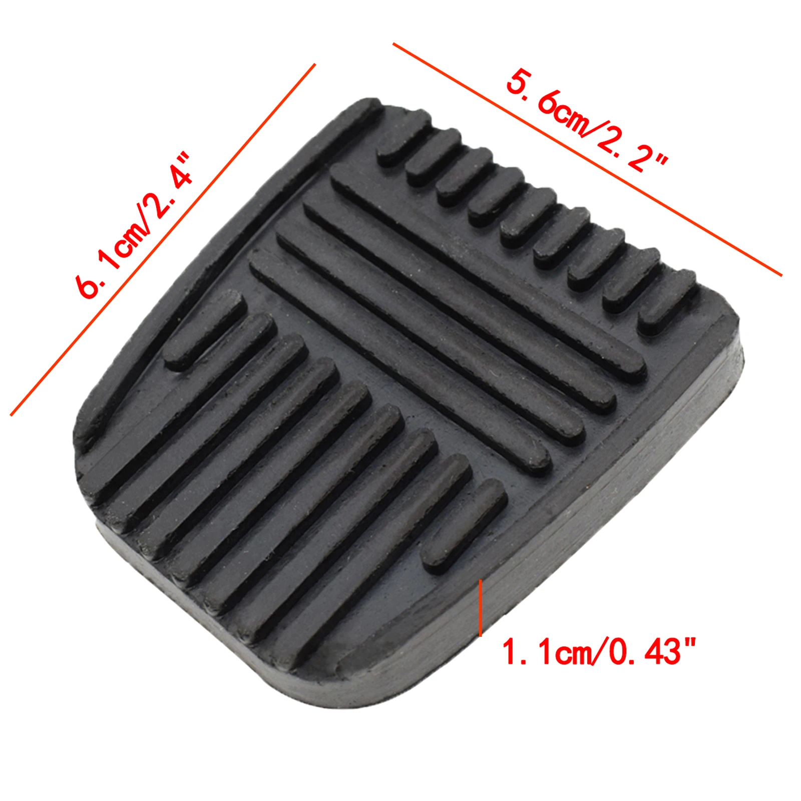 2Pcs Car Brake Clutch Pedal Pad Rubber Cover For Toyota 4Runner Camry Celica Solara Tacoma Tundra Van 31321-14020 31321-14010