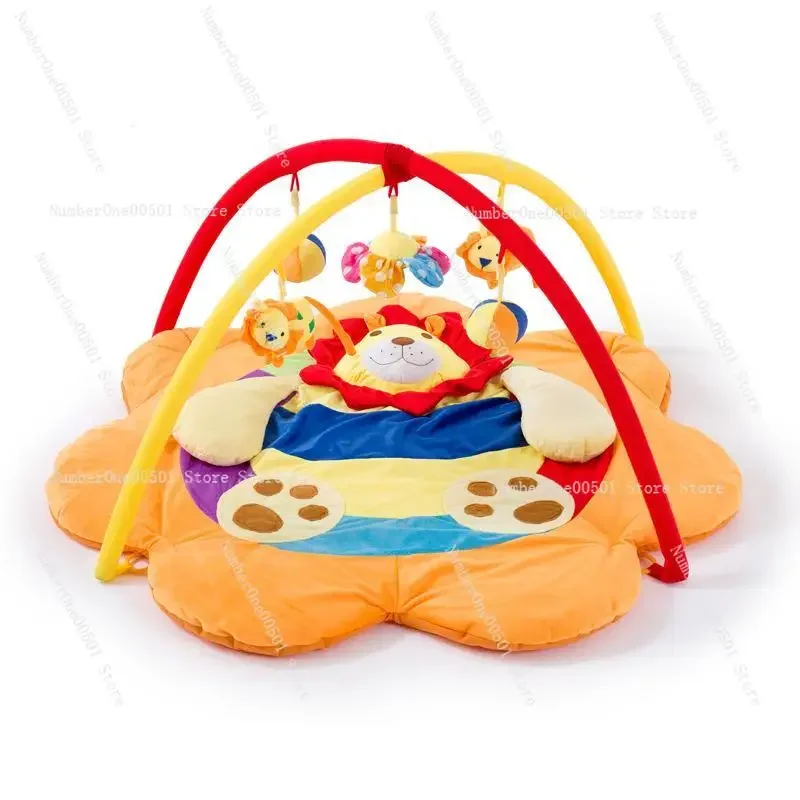 Baby game blanket crawling mat music fitness stand toy puzzle baby 0/1 year old gift lion