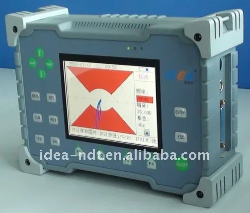 Wervelstroomtest voor oppervlaktescheuren in turbine of wiel