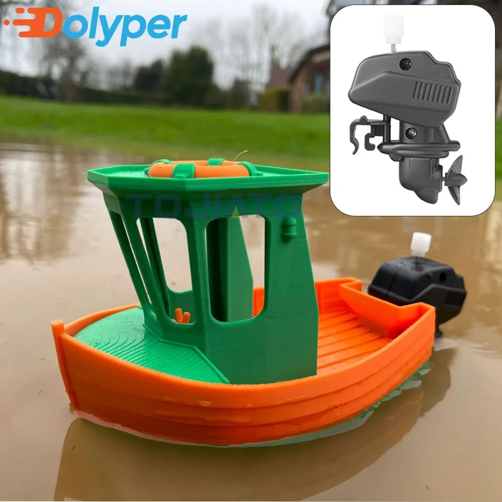 Electric Toy Boat Motor Components Kit for Bambu Lab Miniature Electric Motors for Toy Ship 3D Printing DIY Creative Gifts