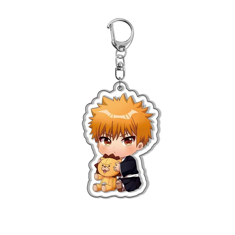 15cm Anime BLEACH The Blood Warfare Acrylic Keychains Figure Ulquiorra Grimmjow Jaegerjaques Kurosaki Ichigo Cosplay Series Gift