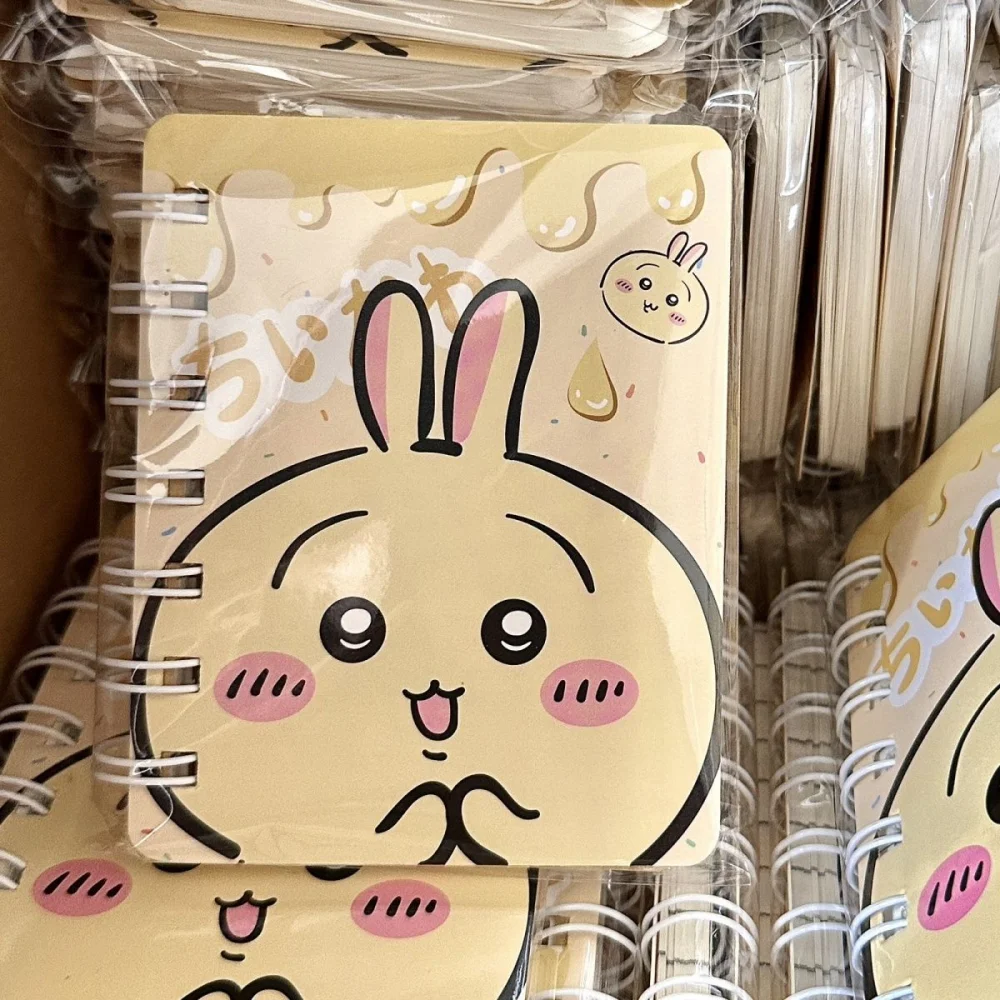 New Chiikawa Hachiware Mini Notebook A7 Paper for Students Stationery Cartoon Usagi Portable Coil Diary School Office Supplies