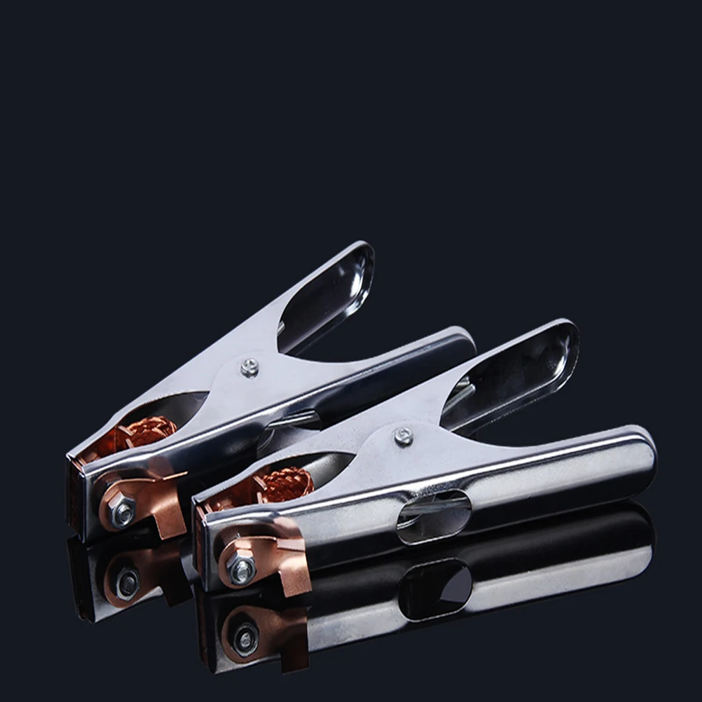 

300A Welding Clamp Earth Ground Cable Clip Durable Chrome Electrode Holder Practical Long Use Easy Install Sturdy Tool Multi
