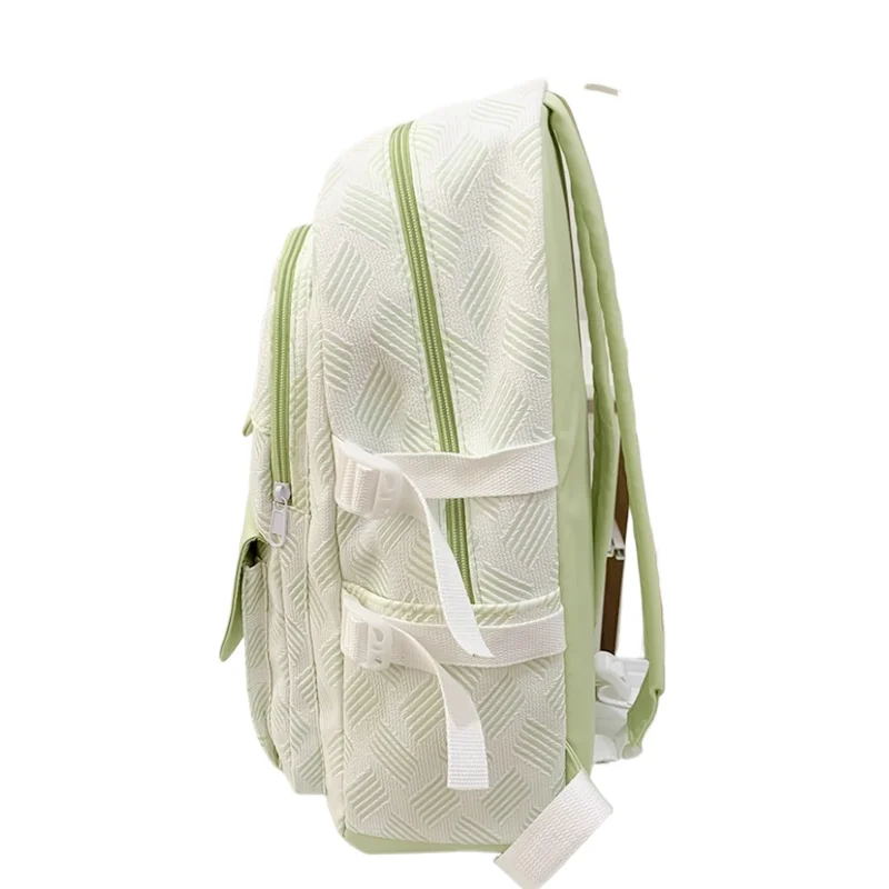 Британский рюкзак большой вместимости, скандинавский минималистичный модный стиль, персонализированный креативный полосатый легкий дорожный рюкзак на молнии