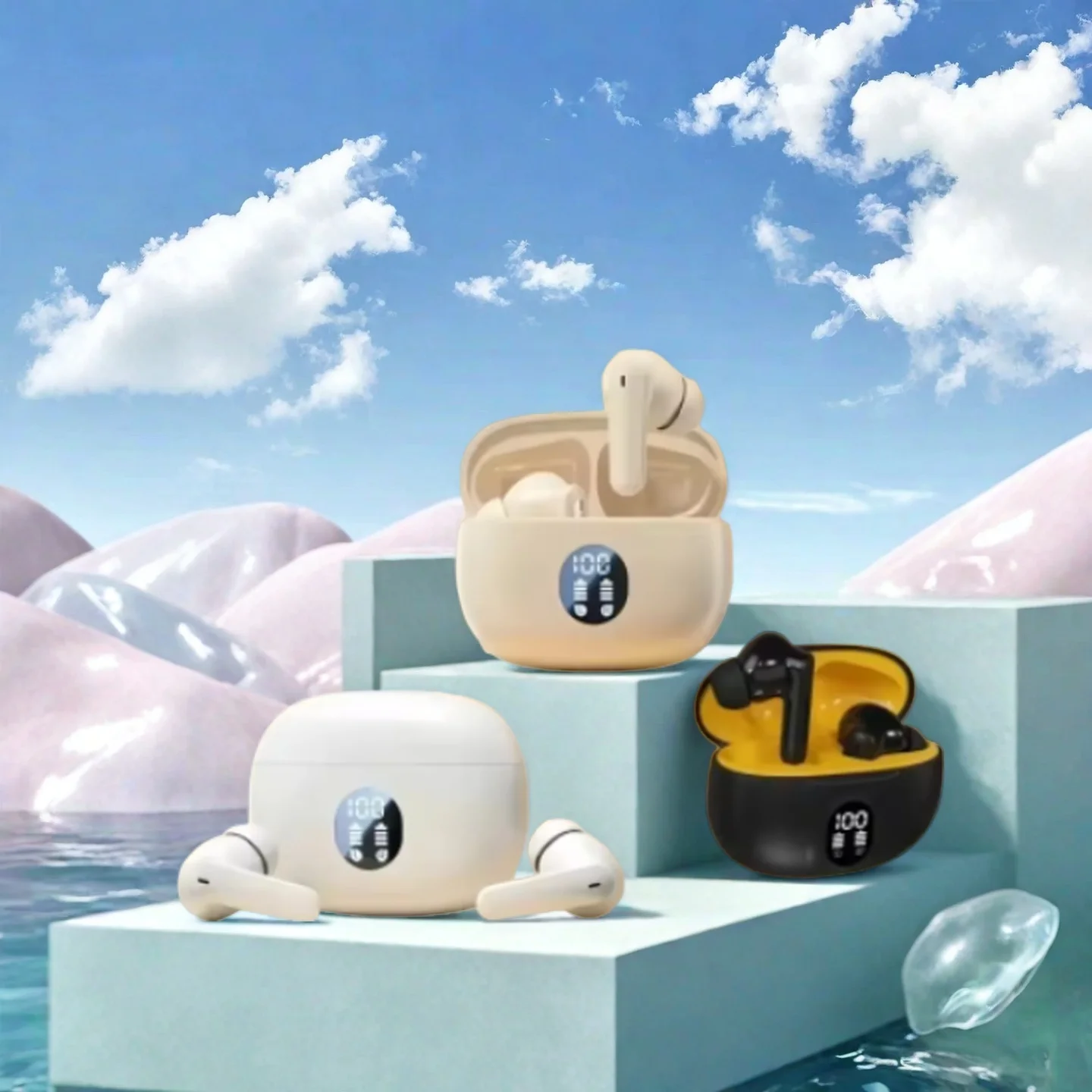 NEW Headset 895B TWS Wireless Headphones Game Bluetooth Headphones with Microphone Noise Reduction High Fidelity Bass Earphones