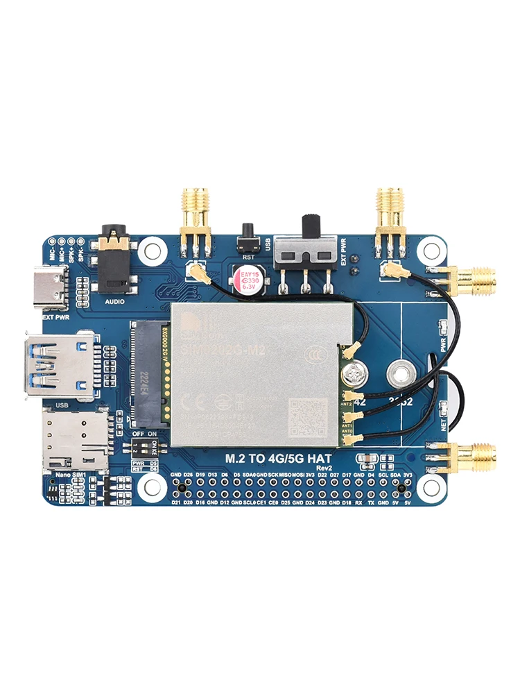 ForSIM8202G-M2 module for multi-band 5G Sub-6G communication module standard M.2 interface.