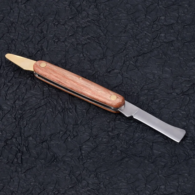 Imagem -03 - Ferramentas de Enxerto Faca de Poda de Enxerto Dobrável Jardim Profissional Cortador de Enxerto de Madeira de Aço Inoxidável Handle Knife Tool