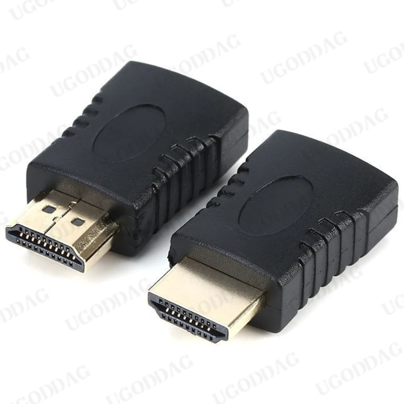 Pozłacany wzmacniacz męski na żeński kompatybilny z HDMI łącznik konwerter dla HDTV Adapter wideo 1080P kompatybilny z HDMI