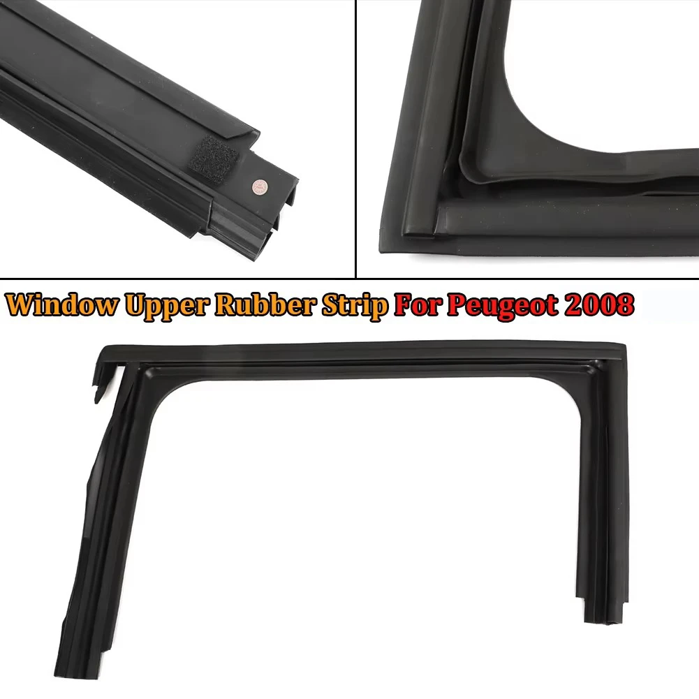 For 4 Door Peugeot 2008 Car Window Upper Rubber Strip Sealing Door Glass Lifter Guide Groove Mud Trough Rubber Strips