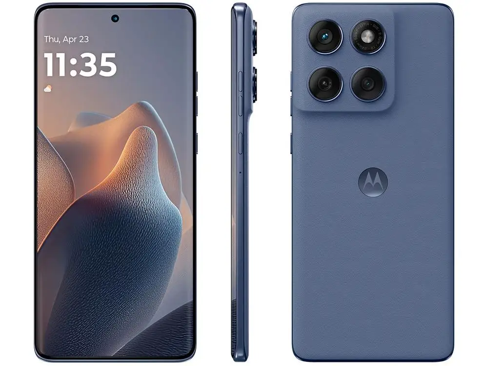 Smartphone Motorola Edge 60 Fusion 256GB Cinza 5G 16GB RAM 6,7" Câm. Dupla + Selfie 32MP