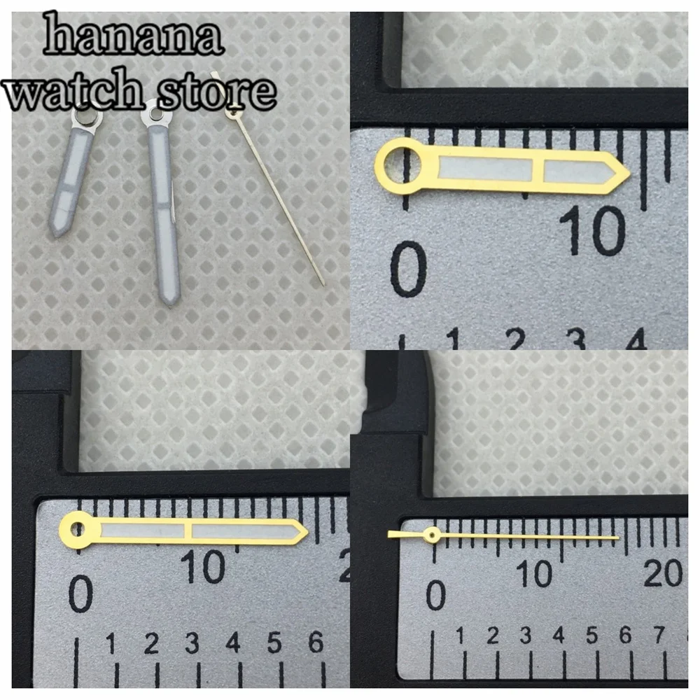 قطع غيار ساعات بليجر ، أيدي مضيئة ، الفضة ، الورد ، الذهب ، الأخضر ، NH36 ، حركة NH36