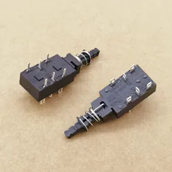 Original new 100% high current power switch self-locking straight button switch PWL-2P2T 6pin board
