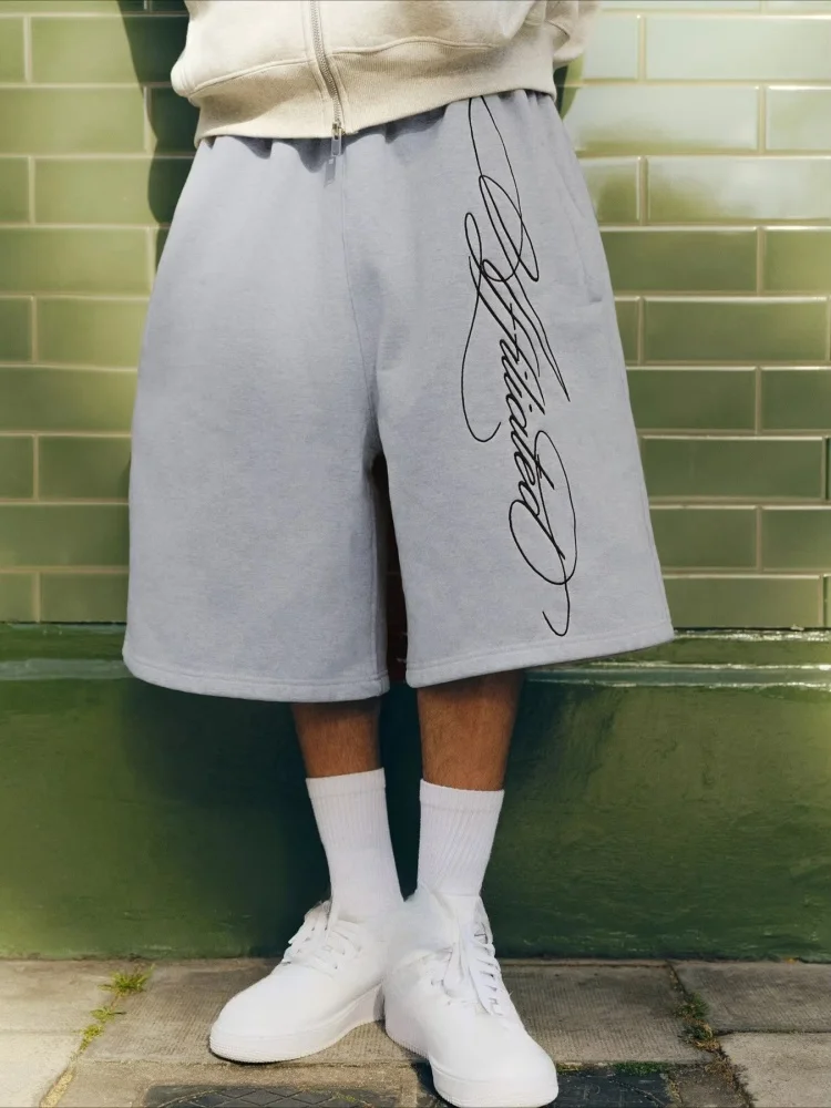 

Retro Hip-Hop Shorts Summer Letter Print Loose Casual For Women Unisex Oversized Beach Basketble Shorts Comfortable Women Pants