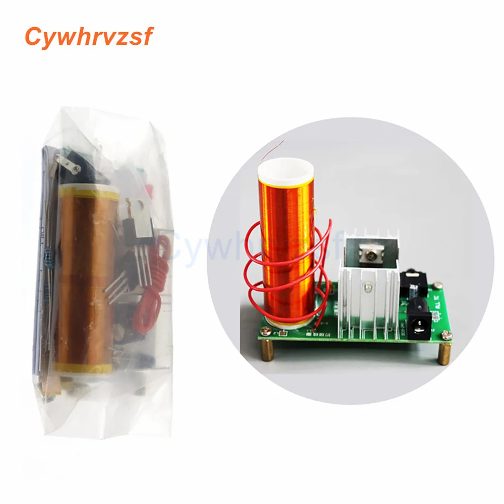 15W Mini Tesla Coil Plasma Speaker Kit Music Wireless Transmission Board Module DC 15-24V For DIY