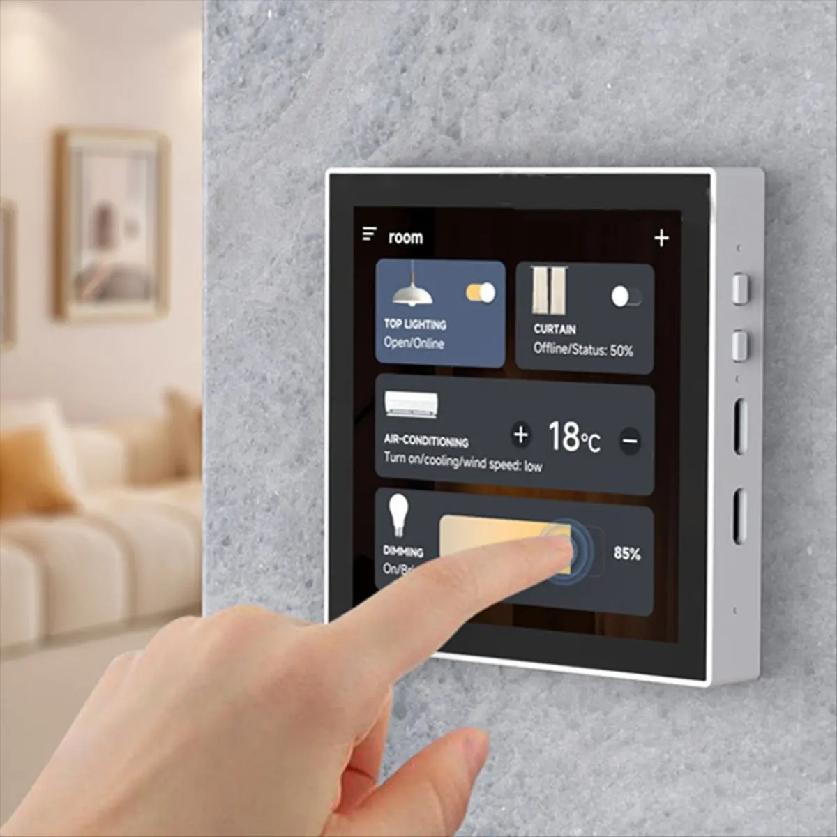 ESP32-S3 Smart 86 Box Development Board with 4-Inch Touch Screen 480x480 Display for Xiaozhi AI and