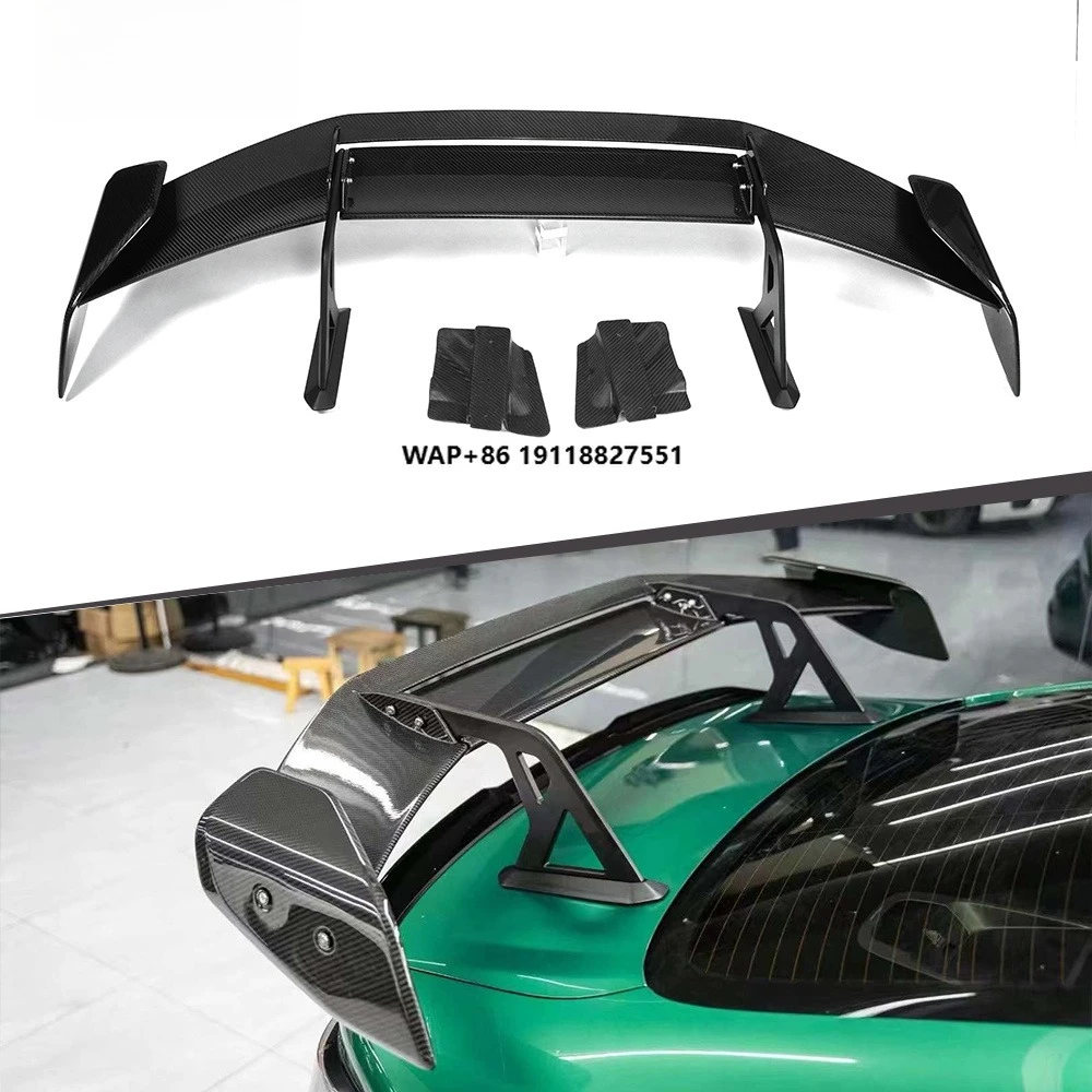 XTREME Dry Carbon Fiber ADR3 Style Double Layer Swan Neck Wing Trunk Lip Spoiler Rear Trunk Spoiler Wing for  M3 M4 G82 2021+
