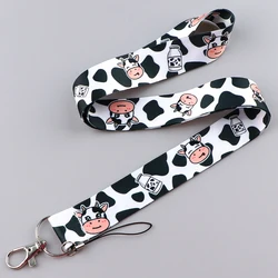Cute Cow Camera Strap Lanyards for Key Neck Strap For ID Card Badge Gym Keycord Key Holder Phone Accessories