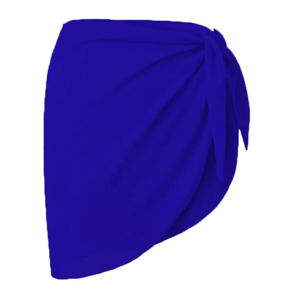 Chiffon Material Beach Dress Short Length UPF Protection Sarongs Sheer Fabric Wearable Design Swimsuit Coverups Summer Season