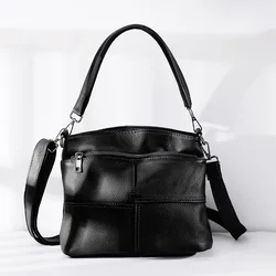 High Quality Genuine Leather Women's Handbag Soft Leather Ladies' Shoulder Crossbody Hobo Bag, Luxury Commuting Underarm Bag