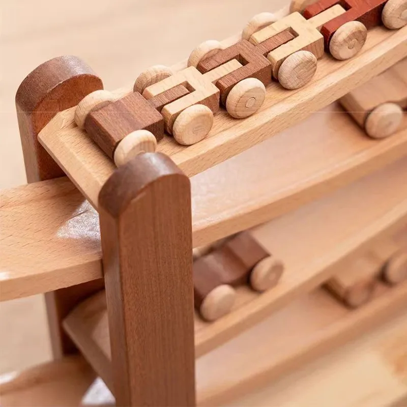Solid Wood Educational Toys Rail Puzzle Children Toys Sensory Training Enlightenment Kids Toy Hand Grasp Training Safety Toy