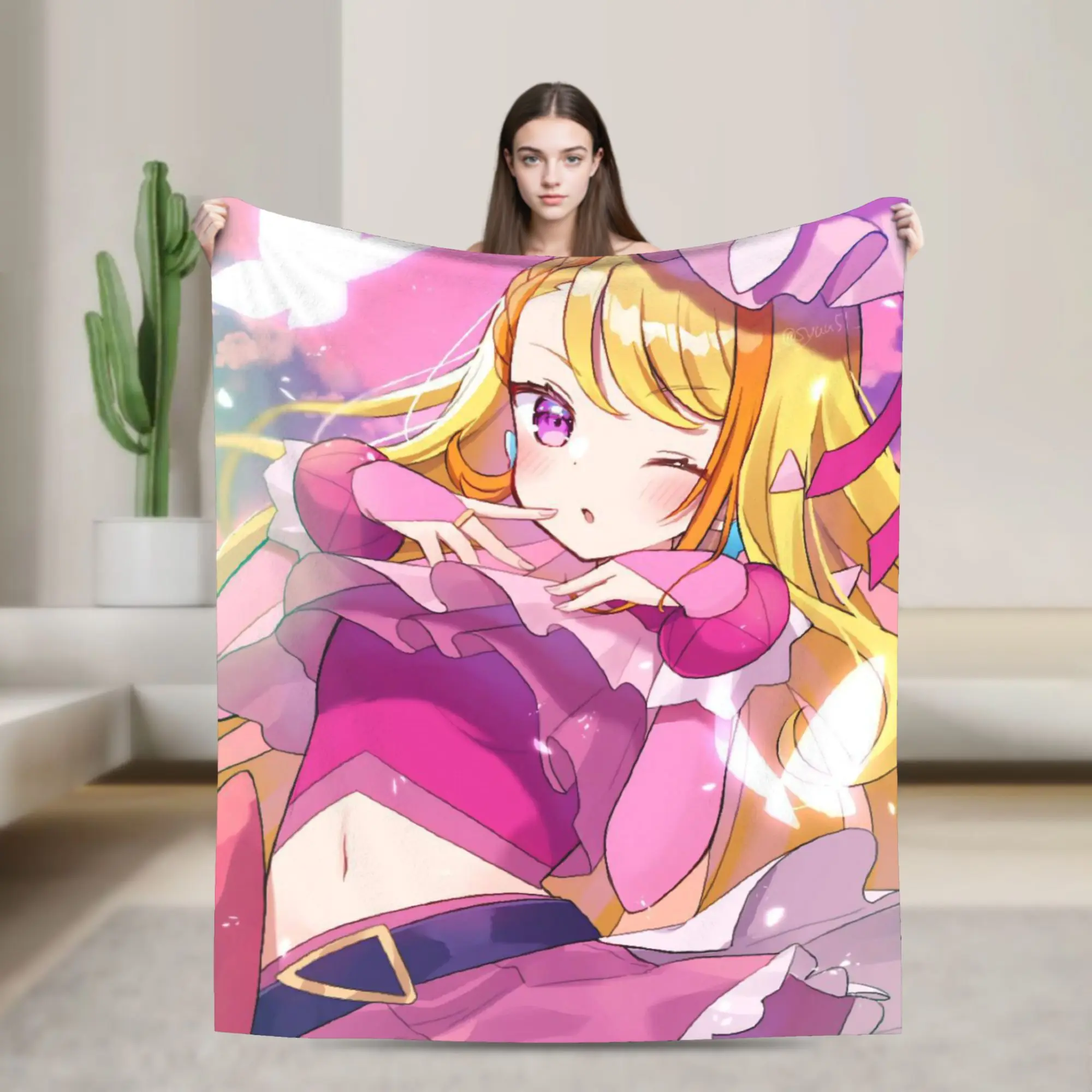 Soaring Sky Pretty Cure Accessories Blanket Warm Cozy Fluffy  Throw Blankets for Bed 50x60 Inches Multi-size Bedding Throws