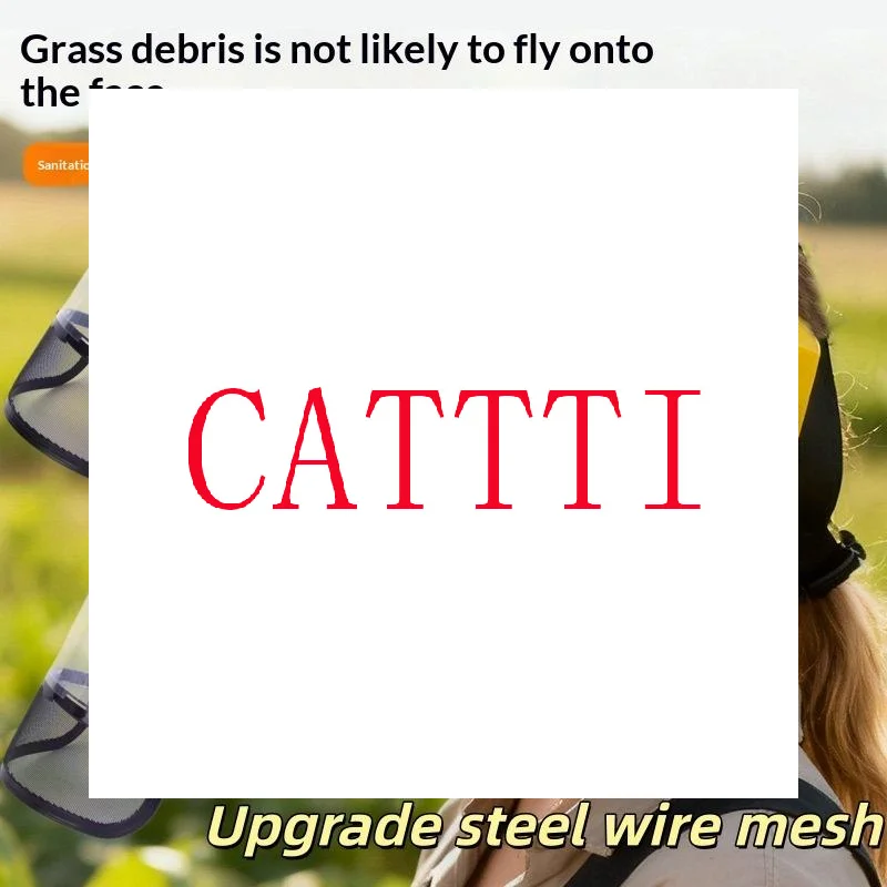 1Pcs Lawn Mower Wire Mesh Protective Cover Adjustable Safety Helmet Hat Garden Grass Trimmer Protective Mask Shield