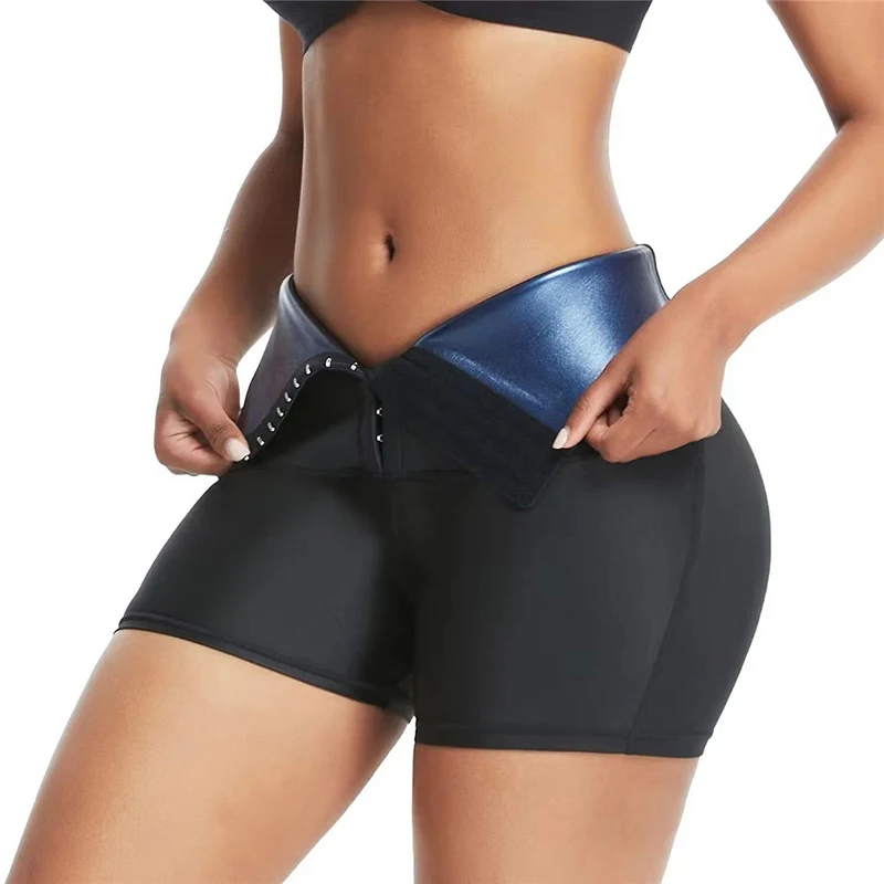 Pantalones cortos deportivos de Yoga para mujer, ropa moldeadora delgada para pérdida de peso, entrenador de cintura, Leggings de entrenamiento de barriga, Fitness