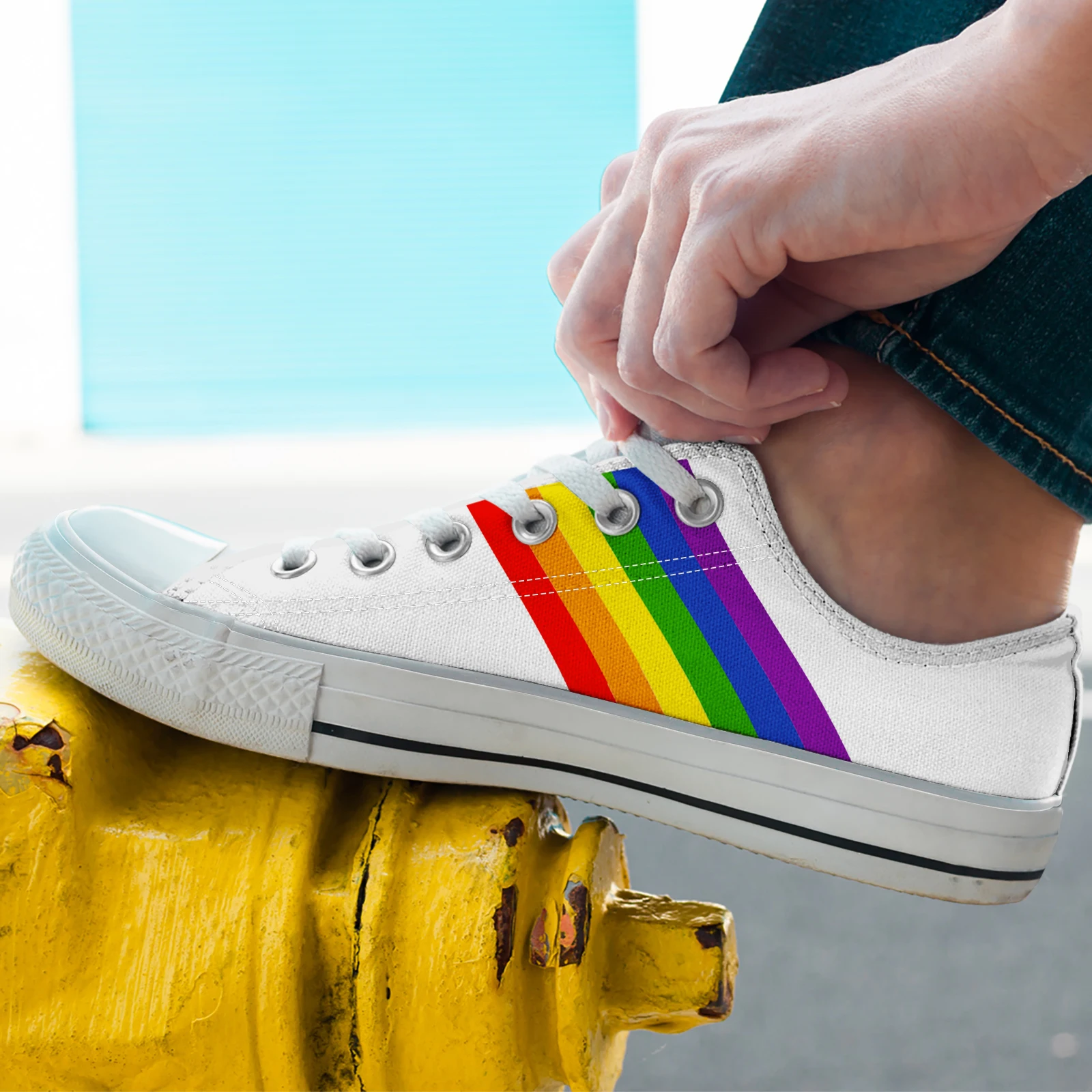 Sneakers di tela LGBT Pride scarpe da donna coppia scarpe di tela Casual scarpe sportive da donna scarpe piatte da uomo Zapatillas per adulti Mujer