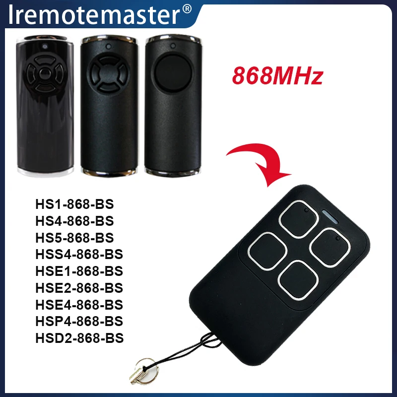 For HORMANN BiSecur HSE4-868-BS HSE2-868-BS Garage Door Remote Control HORMANN HS1 HS4 HSS4 HSE1 HSP4 HSD2 868 BS Transmitter