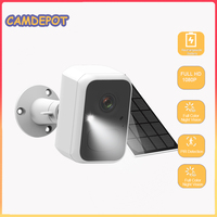 CamDepot Solar Panel Powered Battery Camera 1080P Spotlight IP66 Security Protection Wifi IP Camera AI Smart Energy Efficient