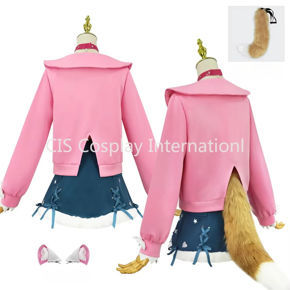 CIS Mococo Fuwawa Cosplay Costume Daily Dress Hololive Holo Vtuber EN New Outfit Halloween for Women