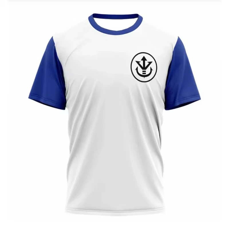 جديد فيغيتا لعبة دراغون بول Z تي شيرت موضة انمي ياباني ملابس مطبوعة تي شيرت الجولة الرقبة قمصان قصيرة الأكمام تي شيرت #2