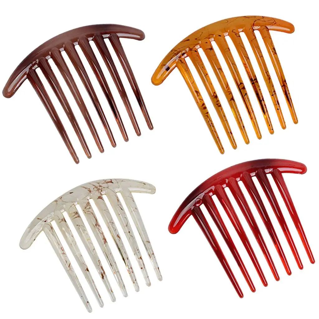4 Pcs Hair Forks Clips Hairpin Vintage Plug Holder Hair Styling Accessory 7 Prongs Women Girls Hair Bun Hairclip Sticks