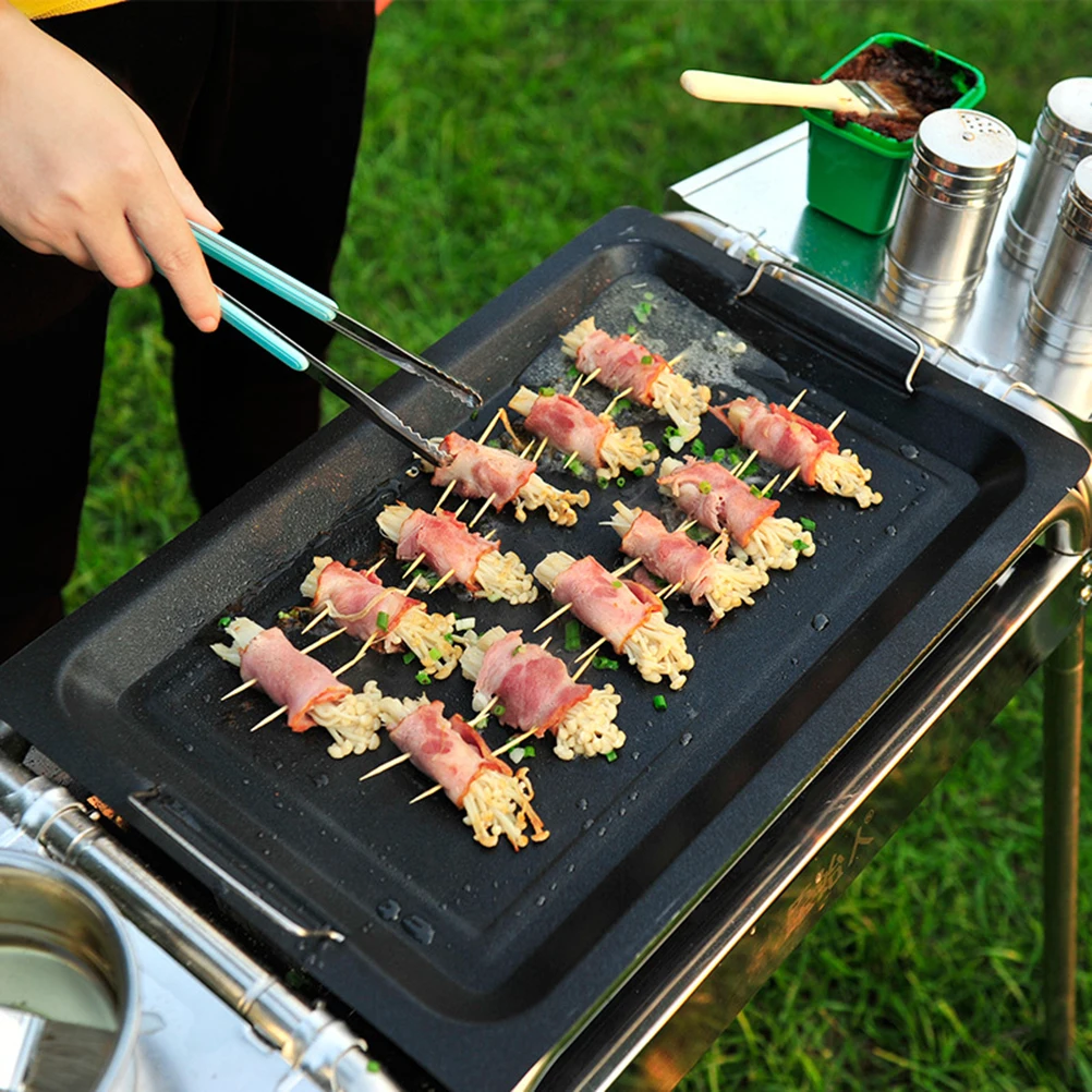 

Stainless Steel Barbecue Tongs Heat Resistant BBQ Clips Kitchen Tools Hollow Shovel Design Food Grade Finish