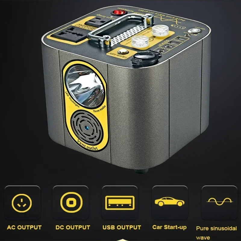 Hot Selling 600W Energy Storage Power Supply Outdoor Portable Power Generator Solar Energy Storage Battery For Car home