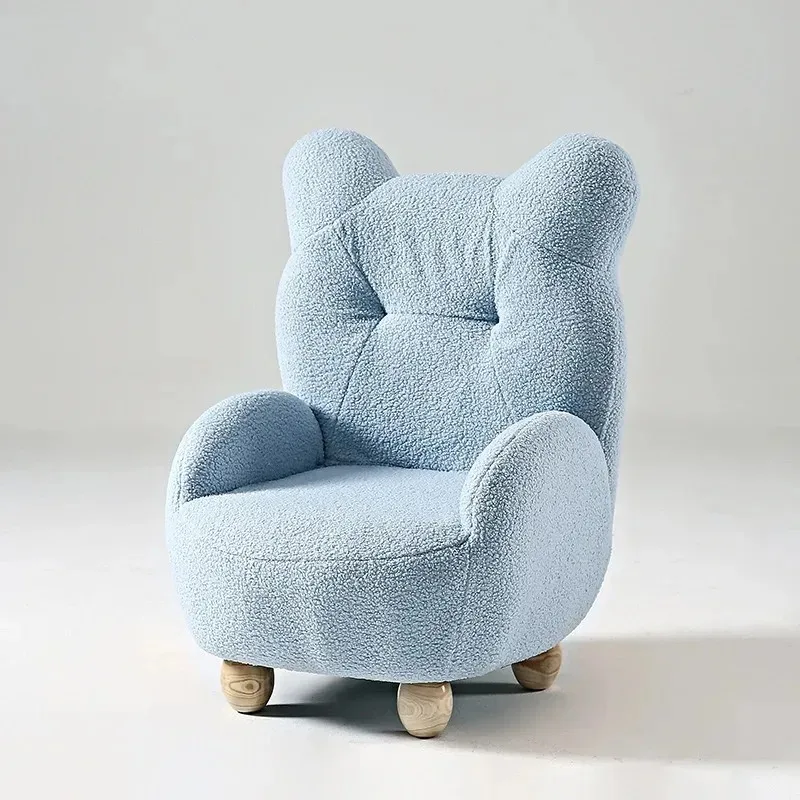 Modern Children's Sofa Lamb Fleece Cream Wind, Baby Cartoon Seat Mini Lazy Small