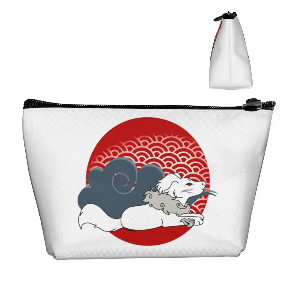 Inuyasha Sesshom Awoo Toiletry Bag Women Wolf Cartoon Sesshomaru Cosmetic Makeup Organizer Ladies Beauty Storage Dopp Kit Box